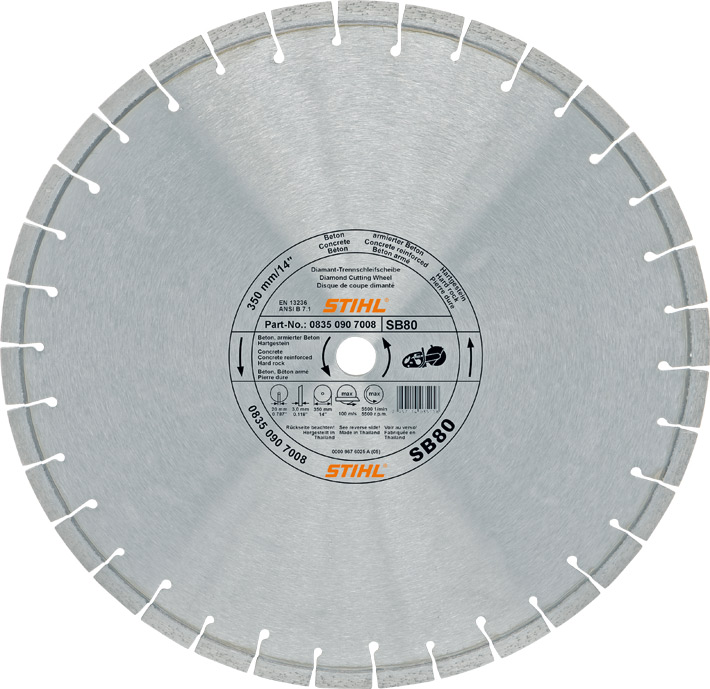 Disque à découper diamanté, pierre dure/béton (SB)