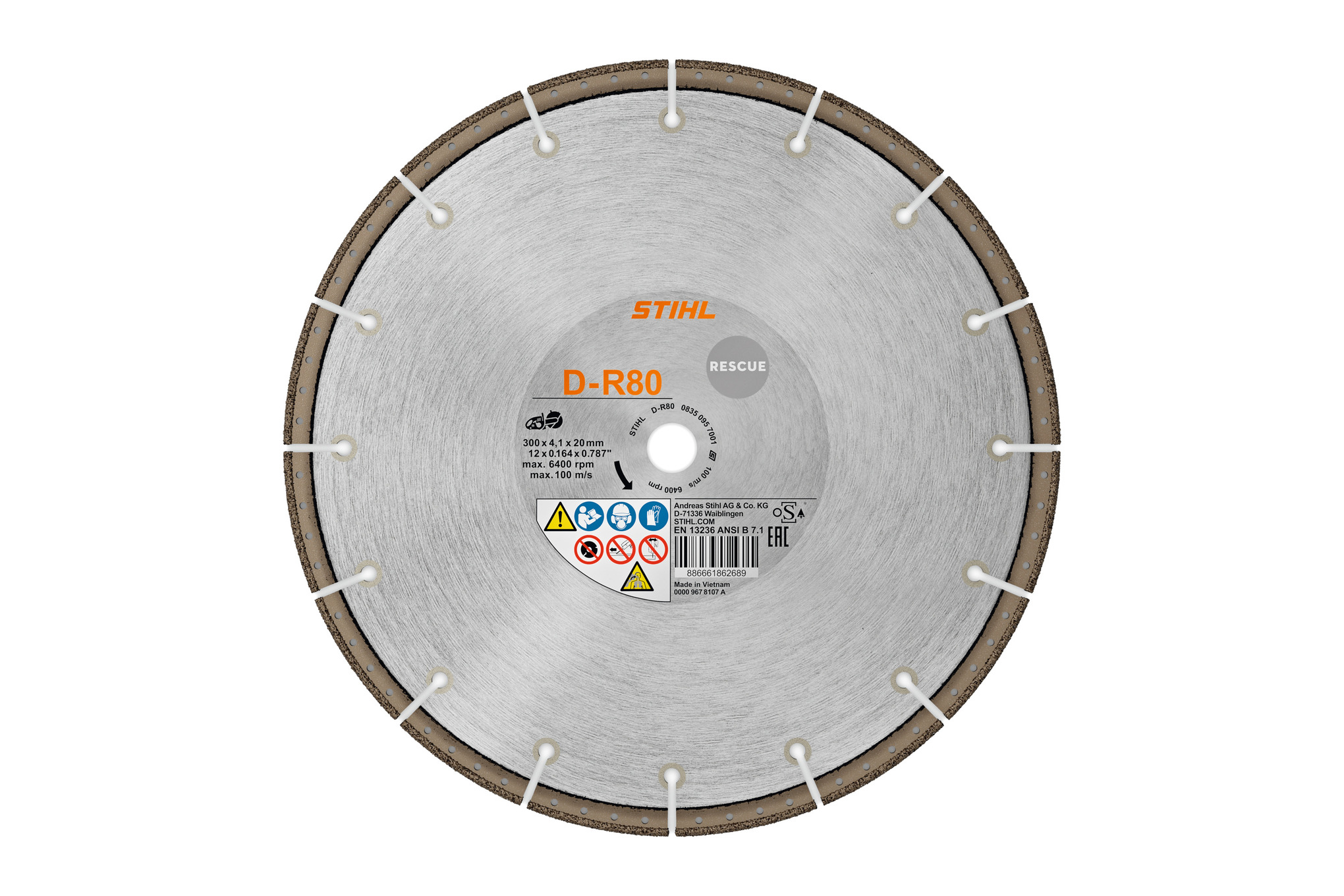 Disque à découper diamanté D-R80