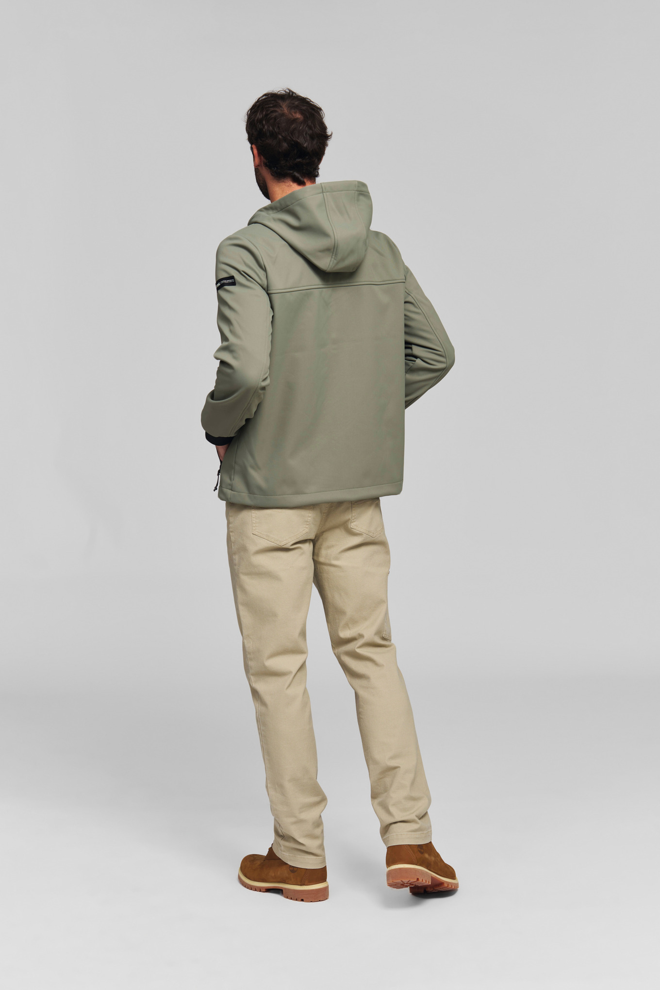 Veste softshell CASUAL verte Homme