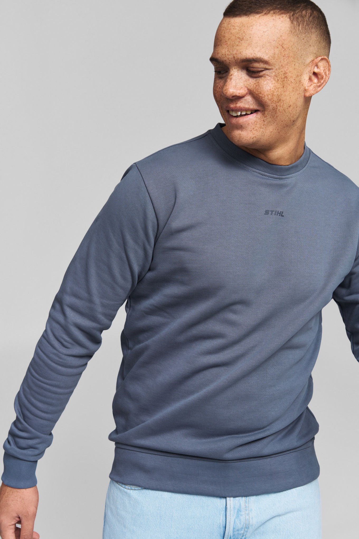Sweatshirt LOGO CHEST BLUE