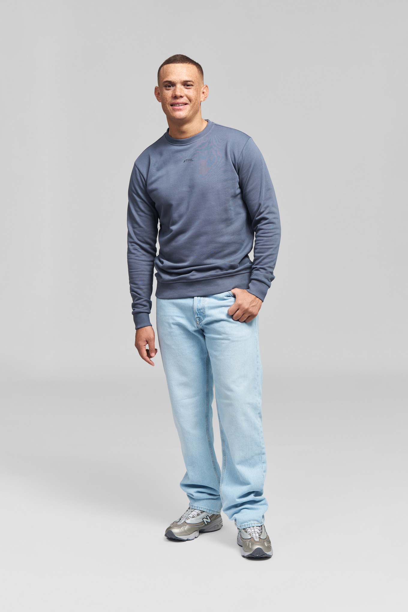 Sweatshirt LOGO CHEST BLUE