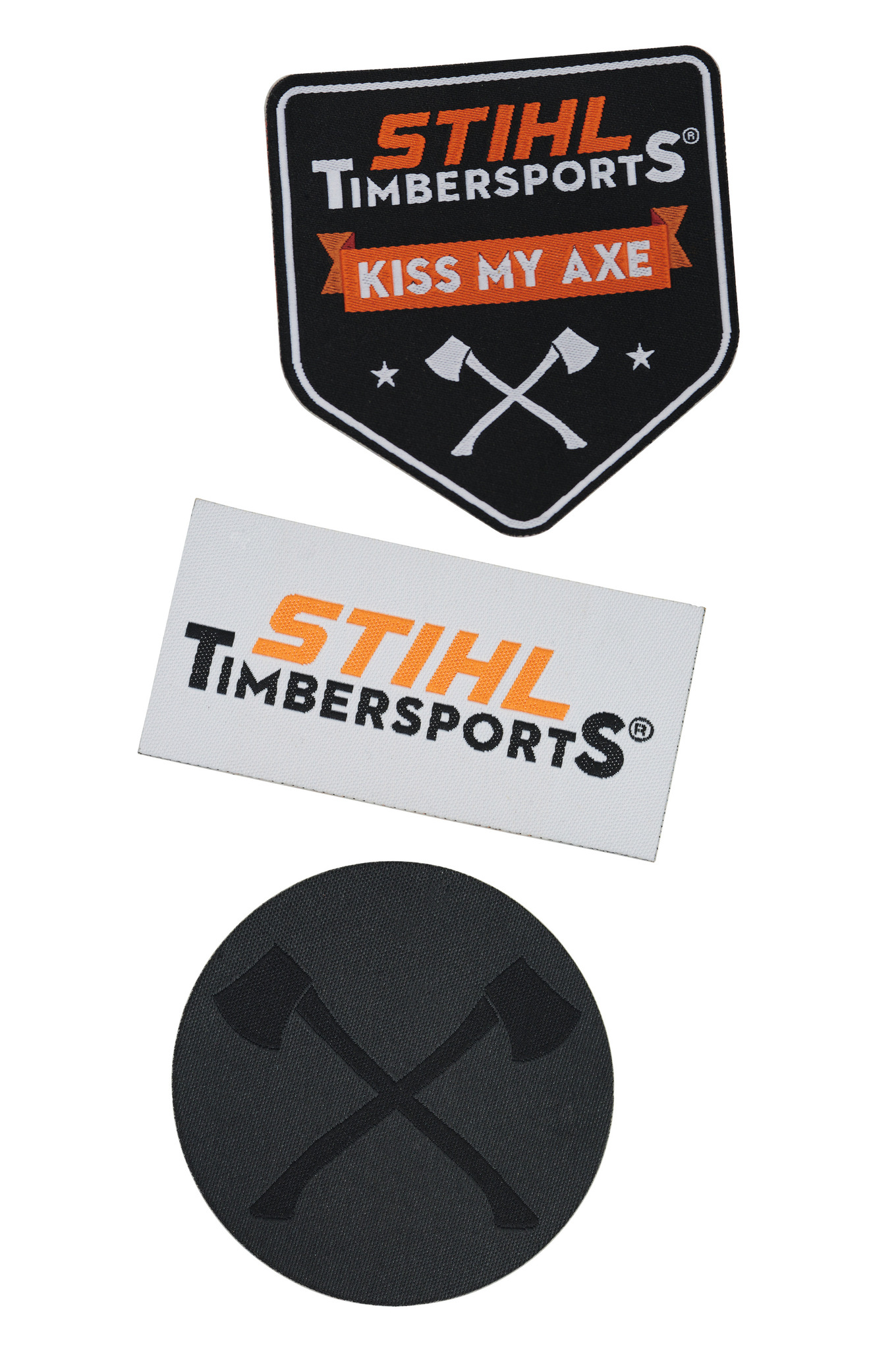 Lot de 3 autocollants STIHL TIMBERSPORTS® en silicone